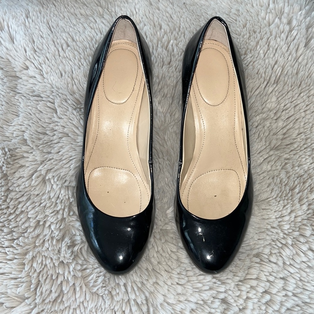 Patent Leather Calvin Klein Wedge Yana size 7 Nike Air Sole